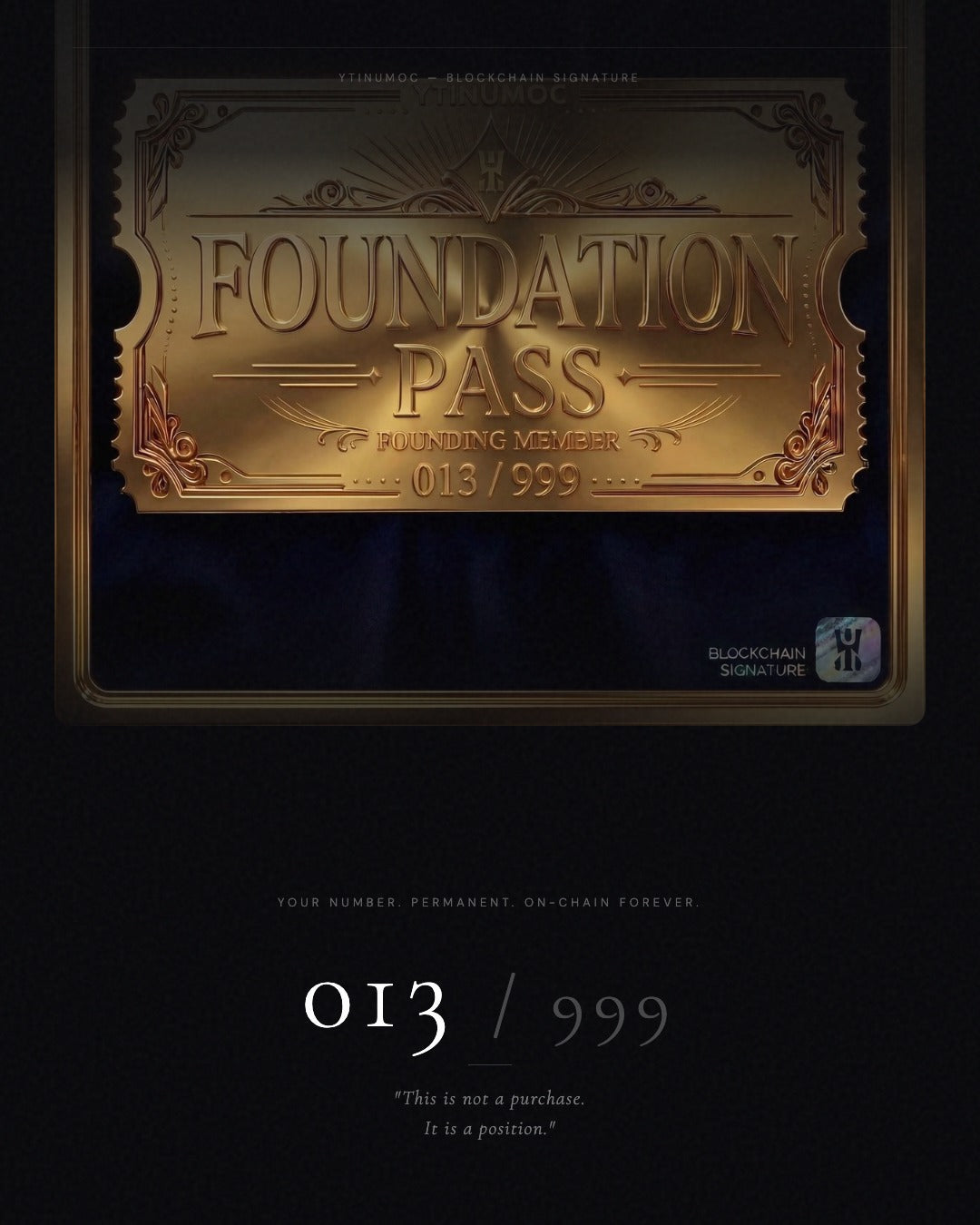 Foundation Pass — Limited Edition Scarcity